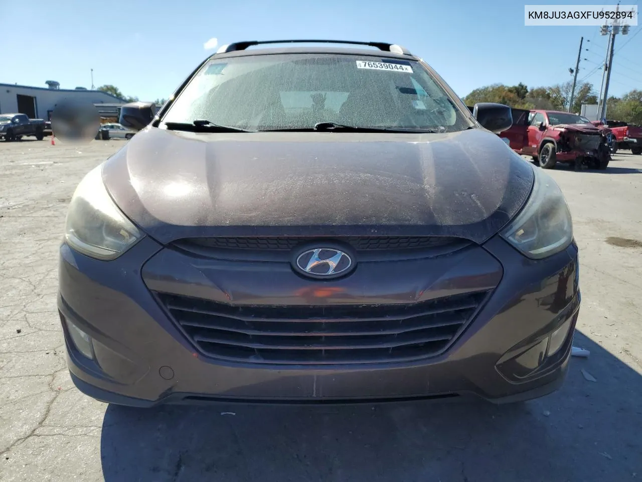 2015 Hyundai Tucson Limited VIN: KM8JU3AGXFU952894 Lot: 76539044