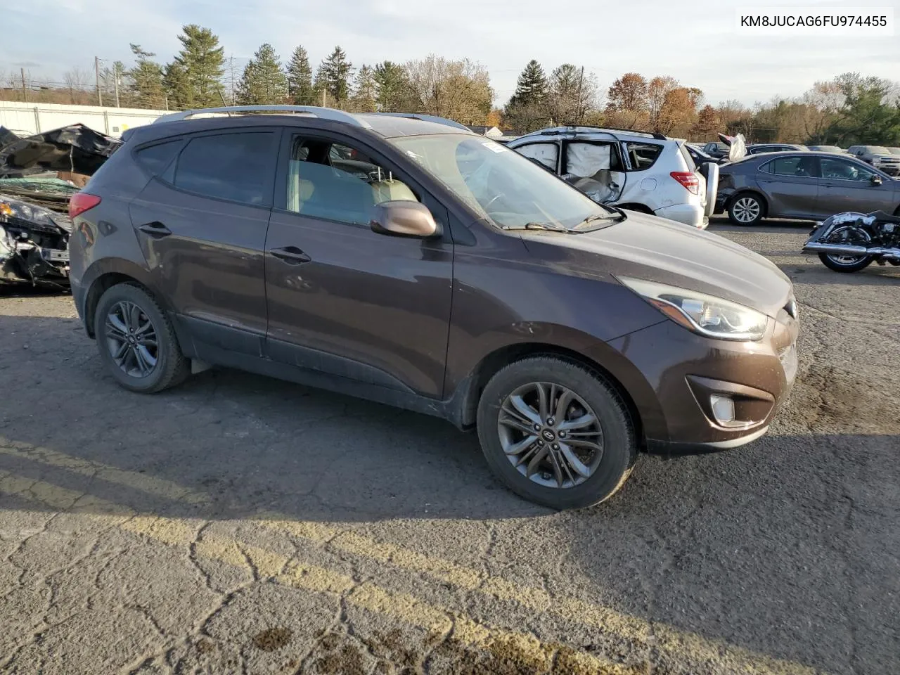 2015 Hyundai Tucson Limited VIN: KM8JUCAG6FU974455 Lot: 79088524