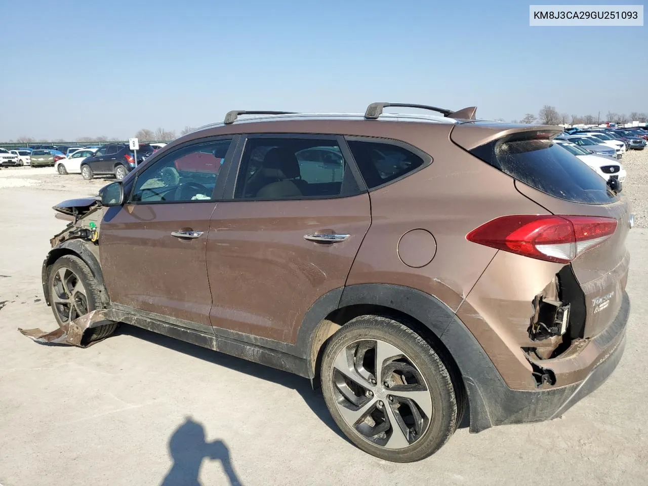 2016 Hyundai Tucson Limited VIN: KM8J3CA29GU251093 Lot: 43758374