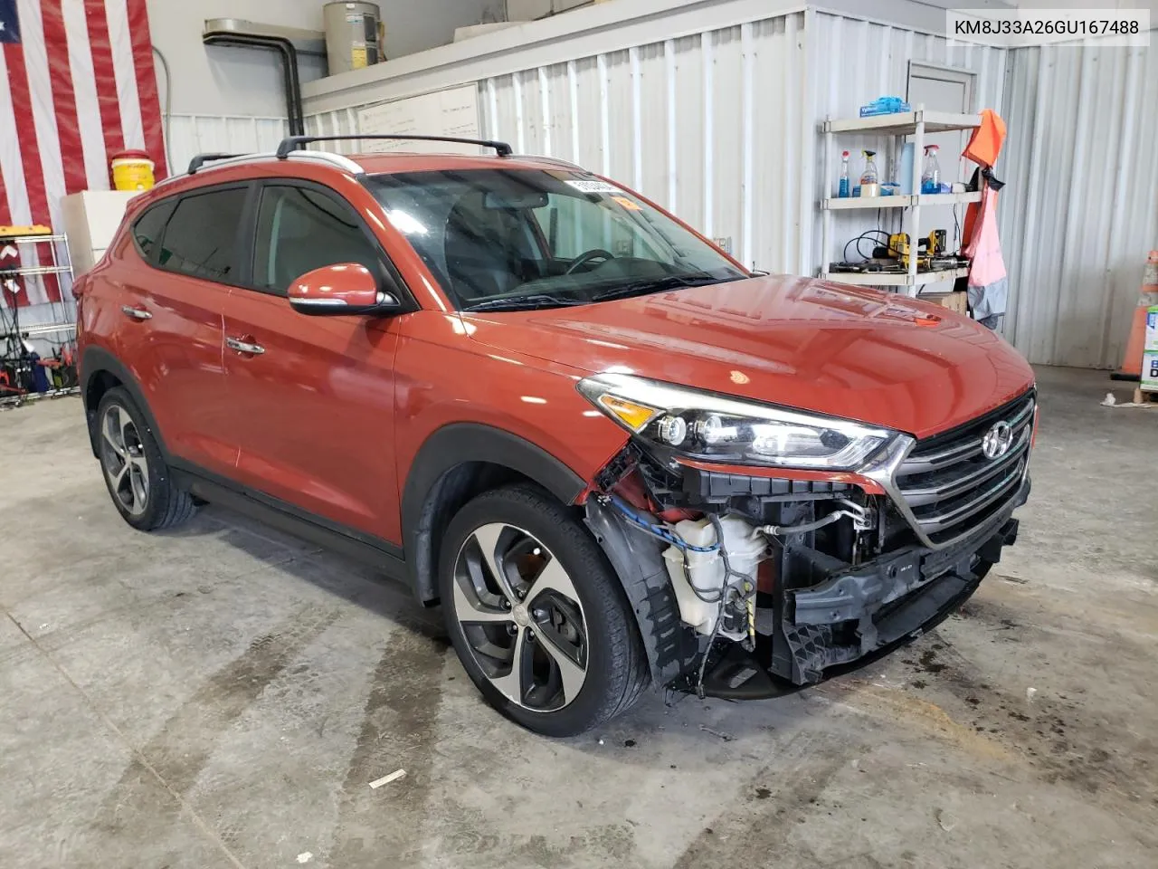 2016 Hyundai Tucson Limited VIN: KM8J33A26GU167488 Lot: 51034404