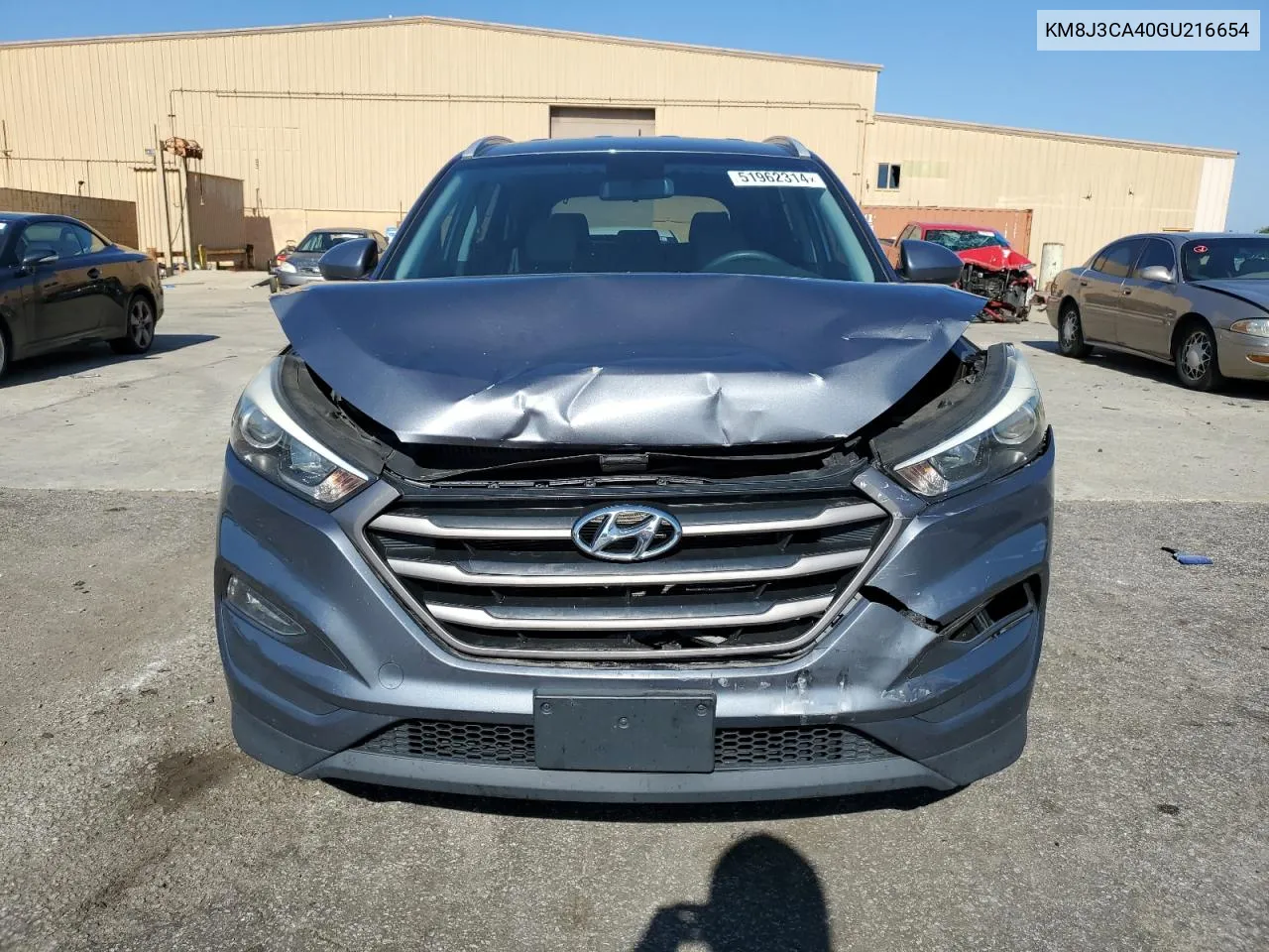 2016 Hyundai Tucson Limited VIN: KM8J3CA40GU216654 Lot: 51962314