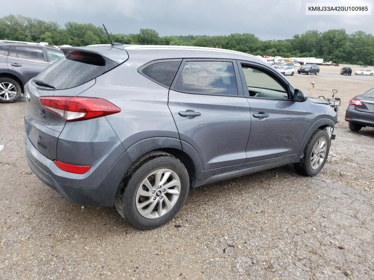 2016 Hyundai Tucson Limited VIN: KM8J33A42GU100985 Lot: 55876554