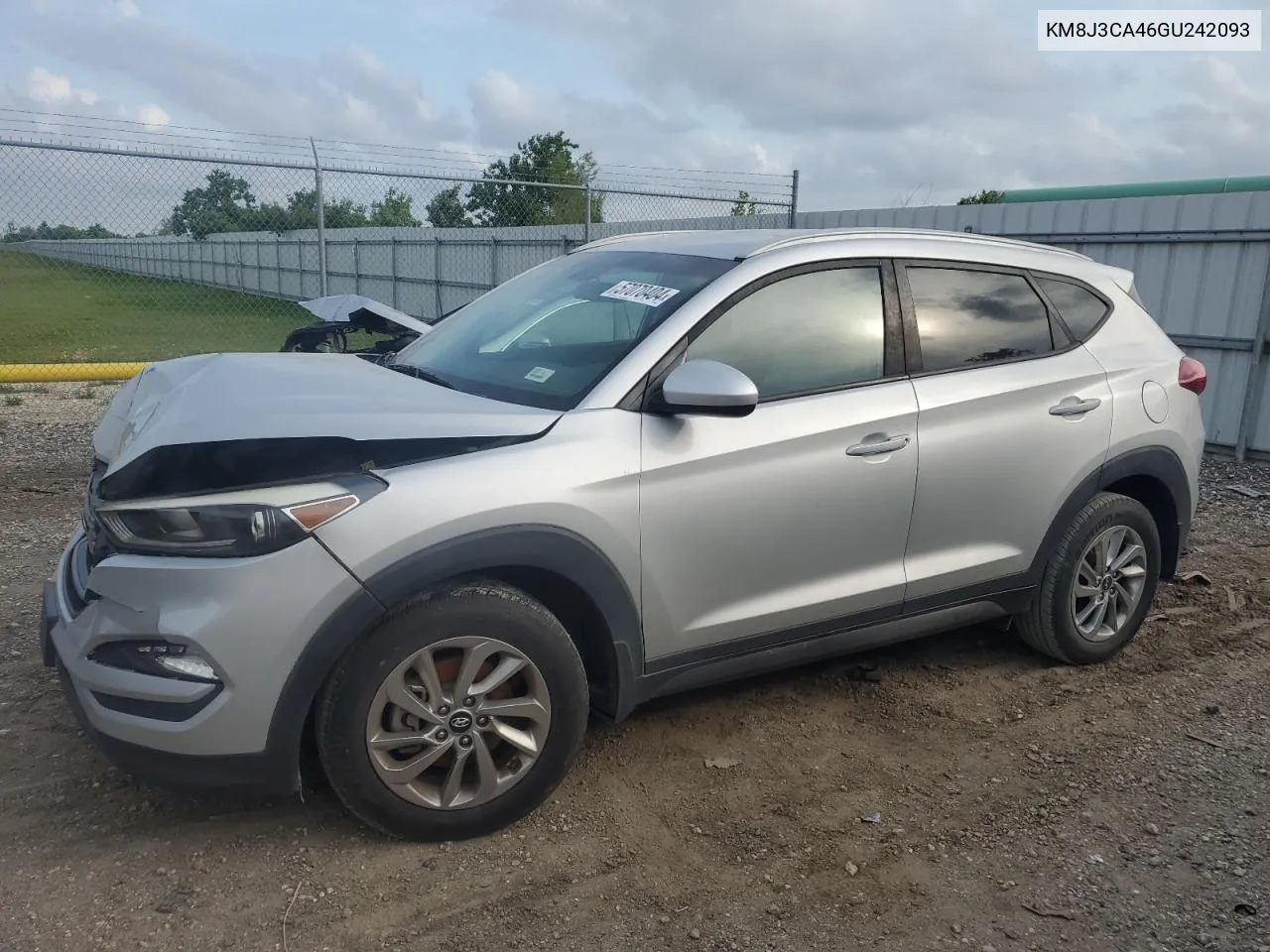 2016 Hyundai Tucson Limited VIN: KM8J3CA46GU242093 Lot: 57070404