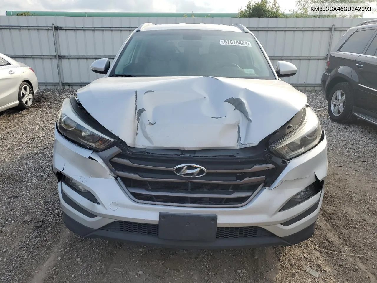 2016 Hyundai Tucson Limited VIN: KM8J3CA46GU242093 Lot: 57070404