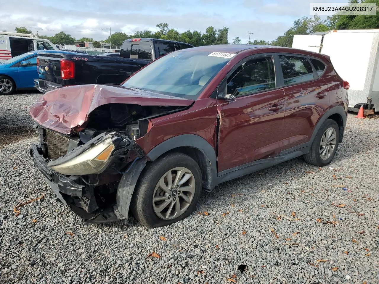 2016 Hyundai Tucson Se VIN: KM8J23A44GU208317 Lot: 59111444