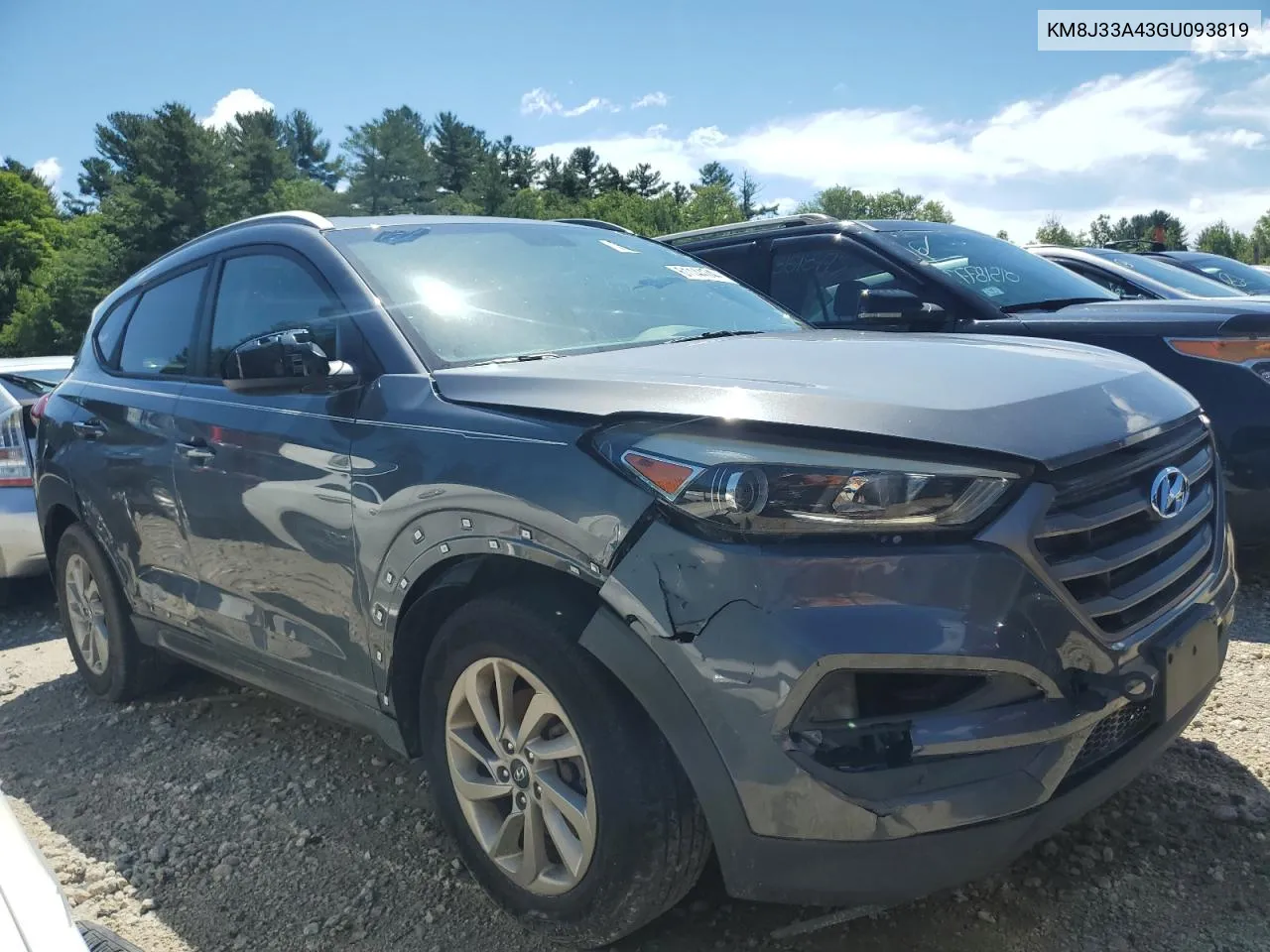 2016 Hyundai Tucson Limited VIN: KM8J33A43GU093819 Lot: 61144744