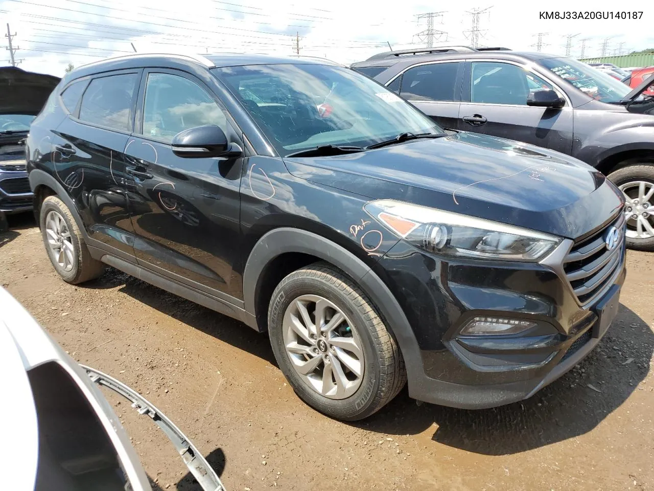 2016 Hyundai Tucson Limited VIN: KM8J33A20GU140187 Lot: 61953124