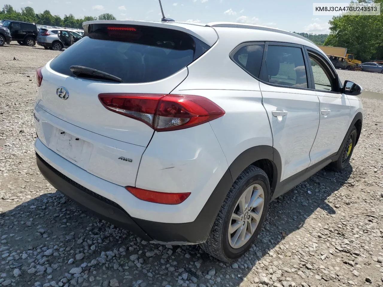 2016 Hyundai Tucson Limited VIN: KM8J3CA47GU243513 Lot: 62108784