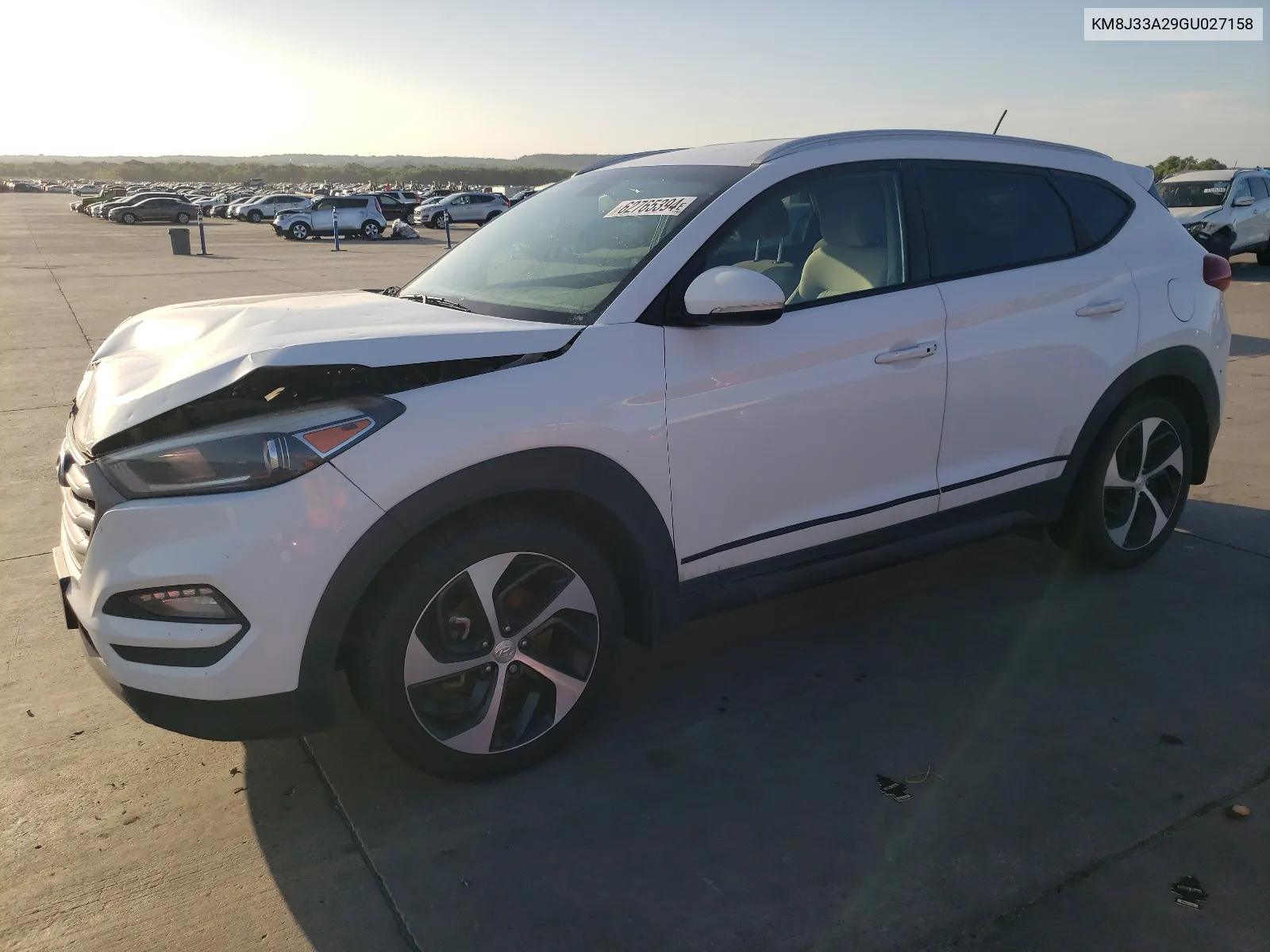 2016 Hyundai Tucson Limited VIN: KM8J33A29GU027158 Lot: 62765394