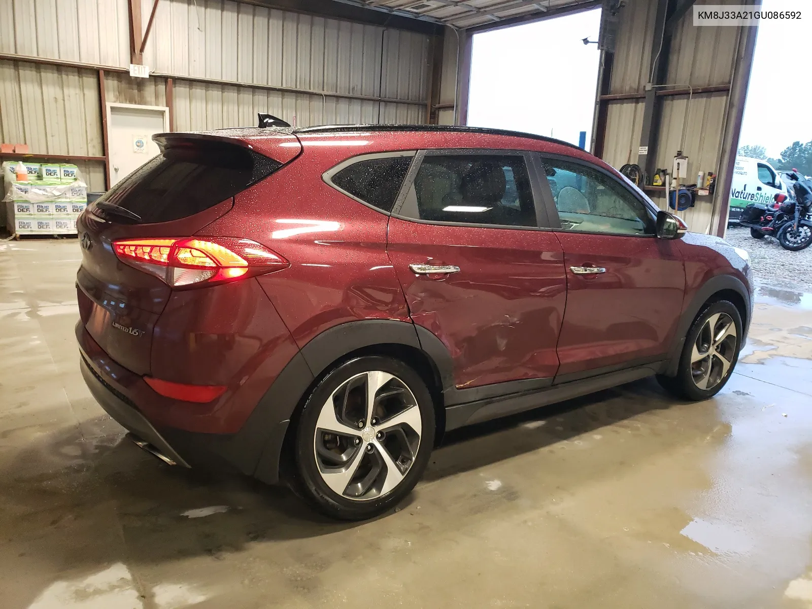 2016 Hyundai Tucson Limited VIN: KM8J33A21GU086592 Lot: 62886324