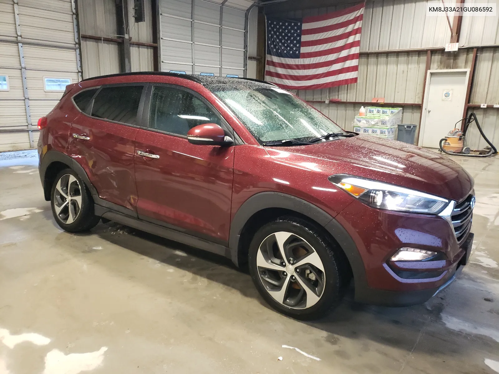 2016 Hyundai Tucson Limited VIN: KM8J33A21GU086592 Lot: 62886324