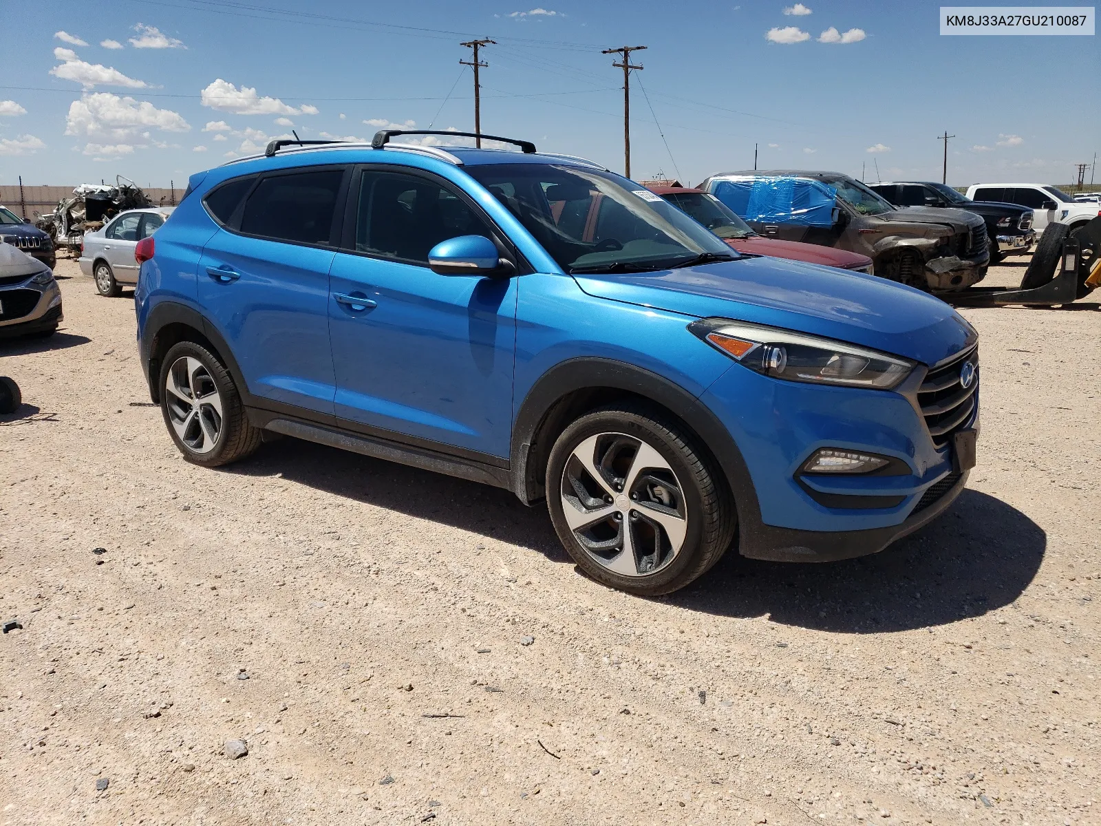 2016 Hyundai Tucson Limited VIN: KM8J33A27GU210087 Lot: 65753404