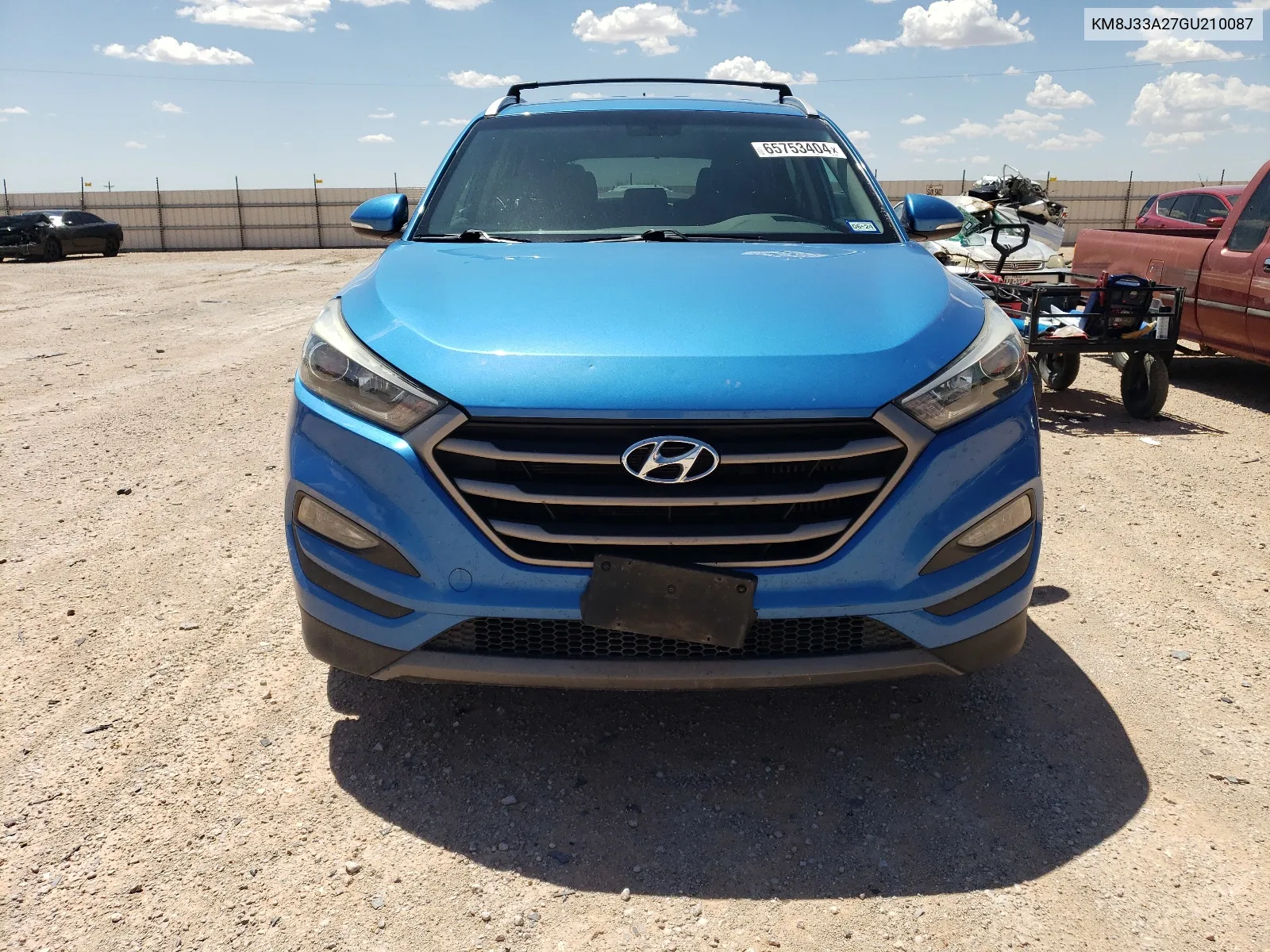 2016 Hyundai Tucson Limited VIN: KM8J33A27GU210087 Lot: 65753404