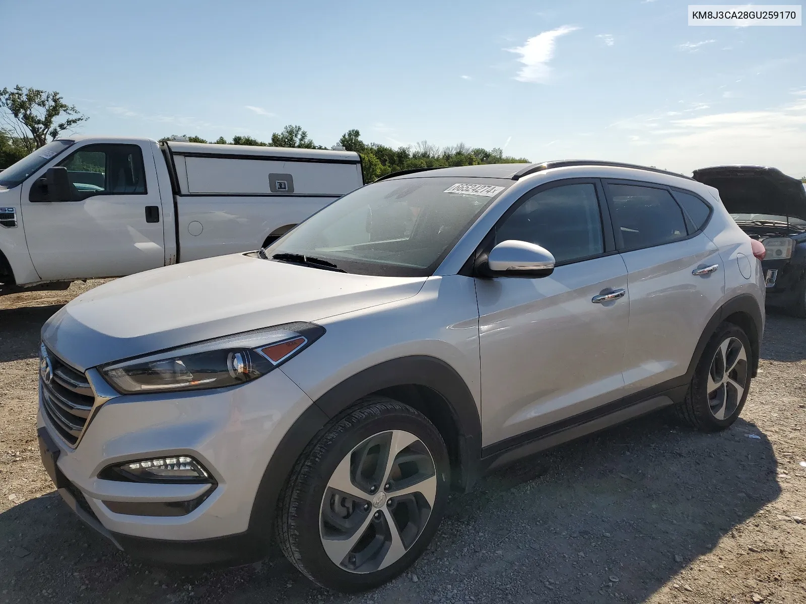 2016 Hyundai Tucson Limited VIN: KM8J3CA28GU259170 Lot: 66524274