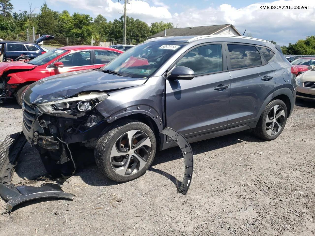 2016 Hyundai Tucson Limited VIN: KM8J3CA22GU035991 Lot: 66679714