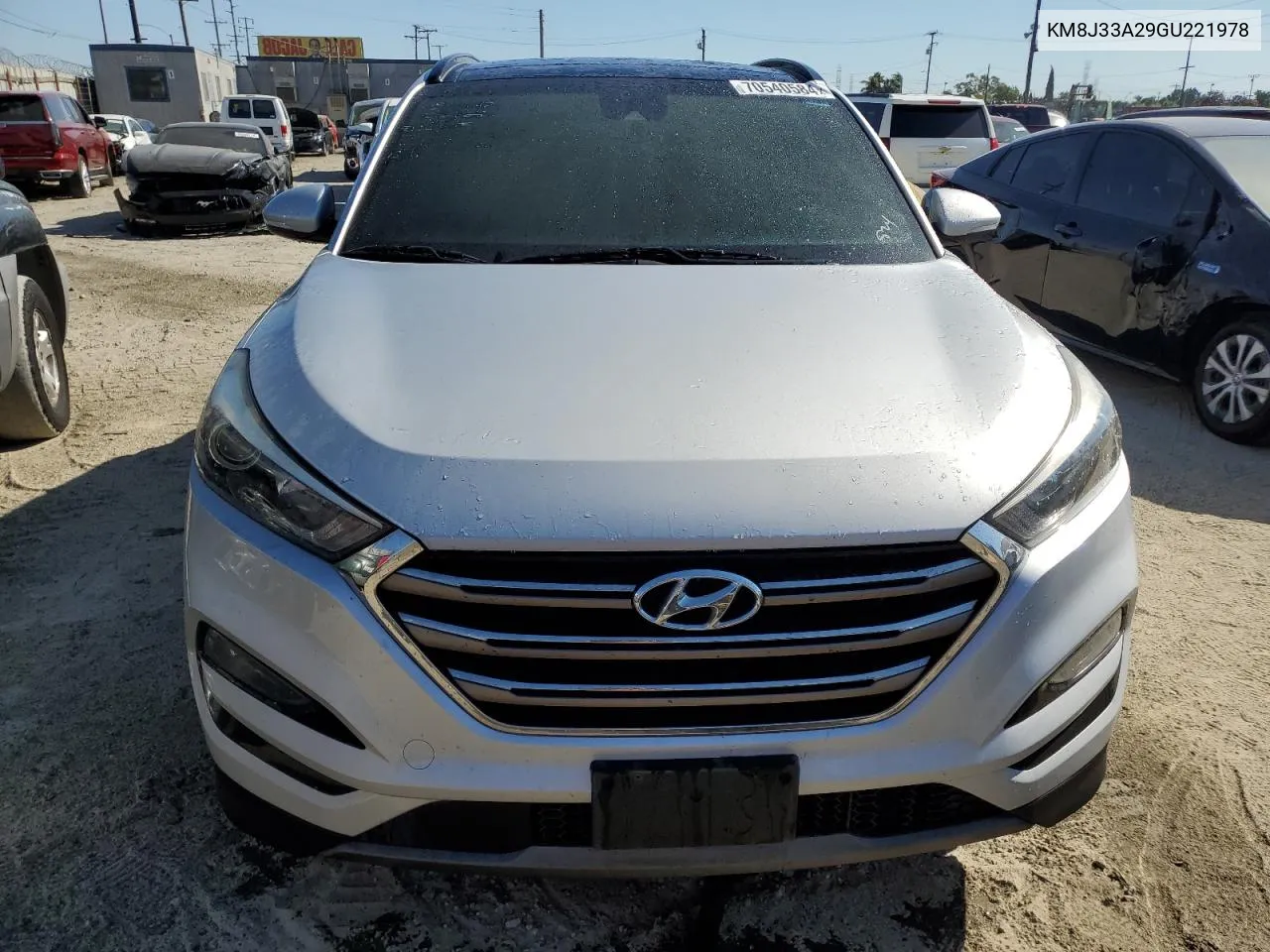 2016 Hyundai Tucson Limited VIN: KM8J33A29GU221978 Lot: 70540584