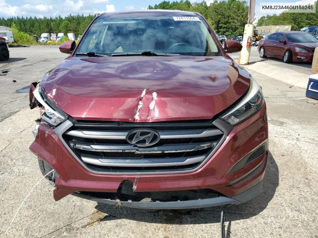 2016 Hyundai Tucson Se VIN: KM8J23A46GU158245 Lot: 72411554