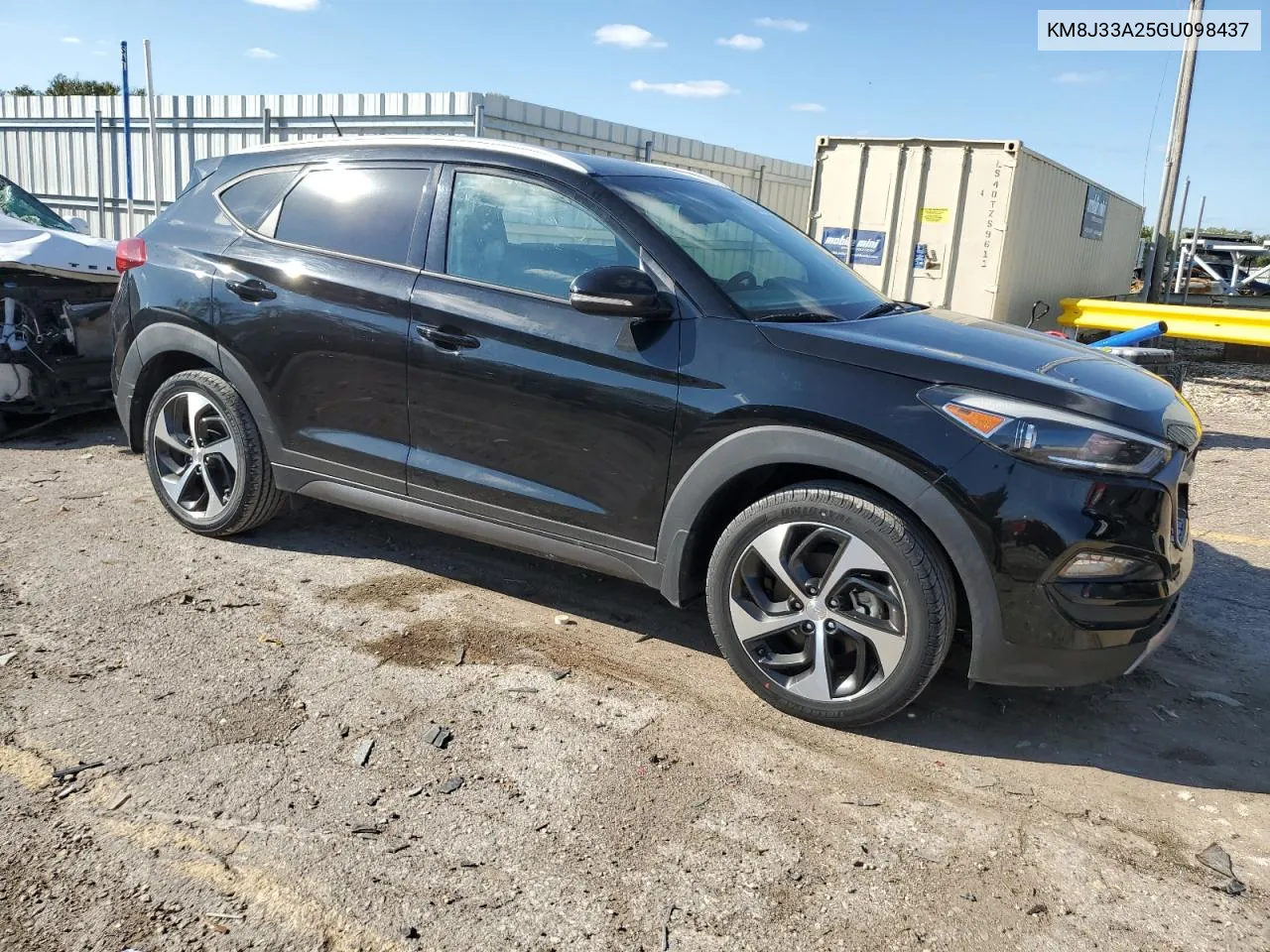 2016 Hyundai Tucson Limited VIN: KM8J33A25GU098437 Lot: 72746804