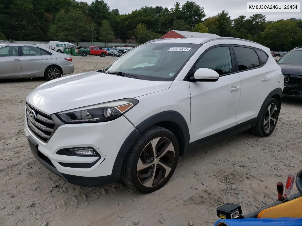 2016 Hyundai Tucson Limited VIN: KM8J3CA24GU126454 Lot: 72887434