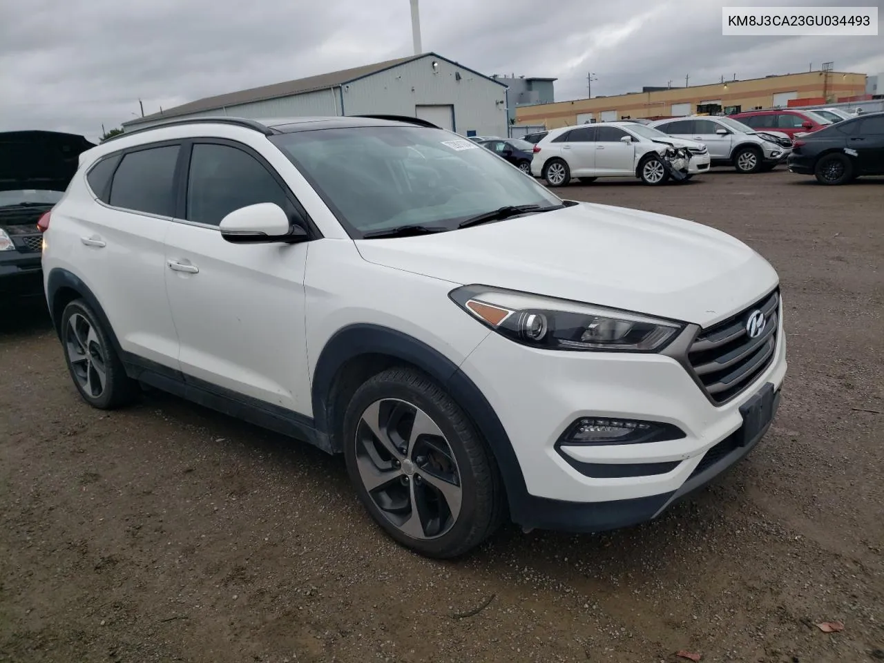 2016 Hyundai Tucson Limited VIN: KM8J3CA23GU034493 Lot: 72891004