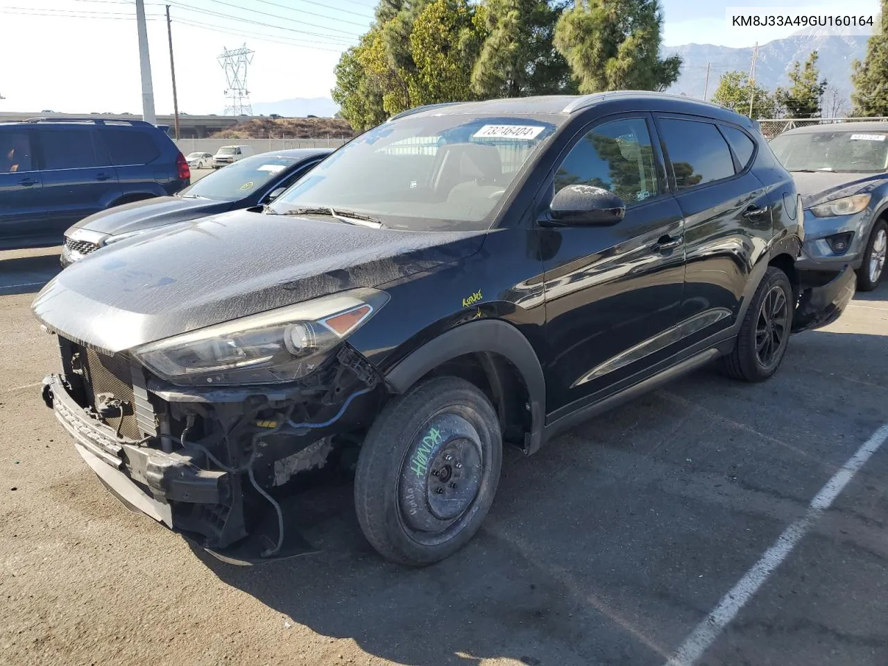 2016 Hyundai Tucson Limited VIN: KM8J33A49GU160164 Lot: 73246404