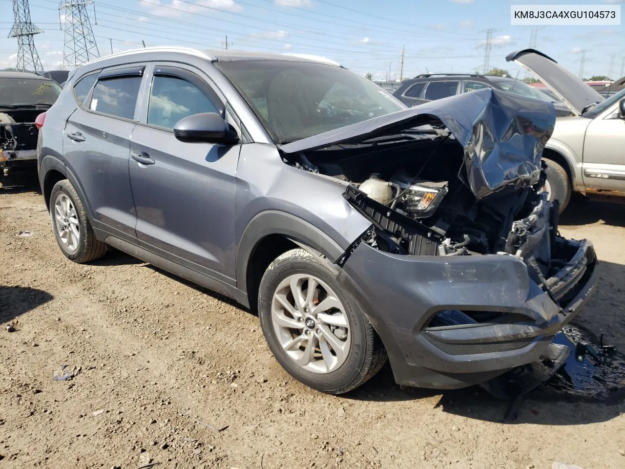 2016 Hyundai Tucson Limited VIN: KM8J3CA4XGU104573 Lot: 73250284