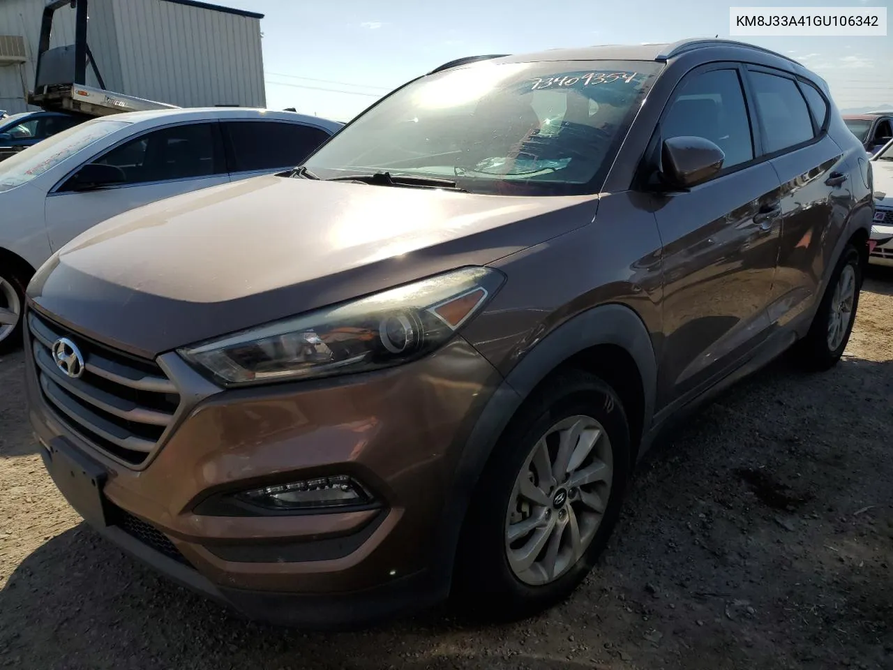 2016 Hyundai Tucson Limited VIN: KM8J33A41GU106342 Lot: 73409354