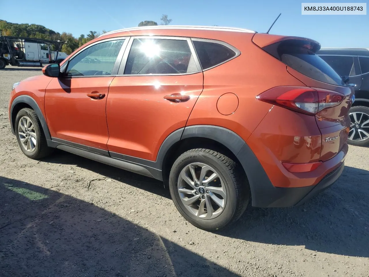 2016 Hyundai Tucson Limited VIN: KM8J33A40GU188743 Lot: 73528624