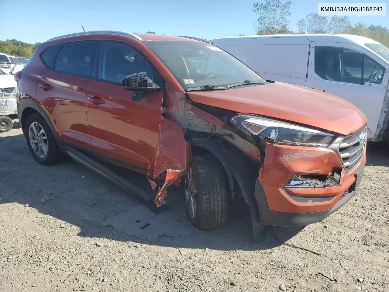 2016 Hyundai Tucson Limited VIN: KM8J33A40GU188743 Lot: 73528624