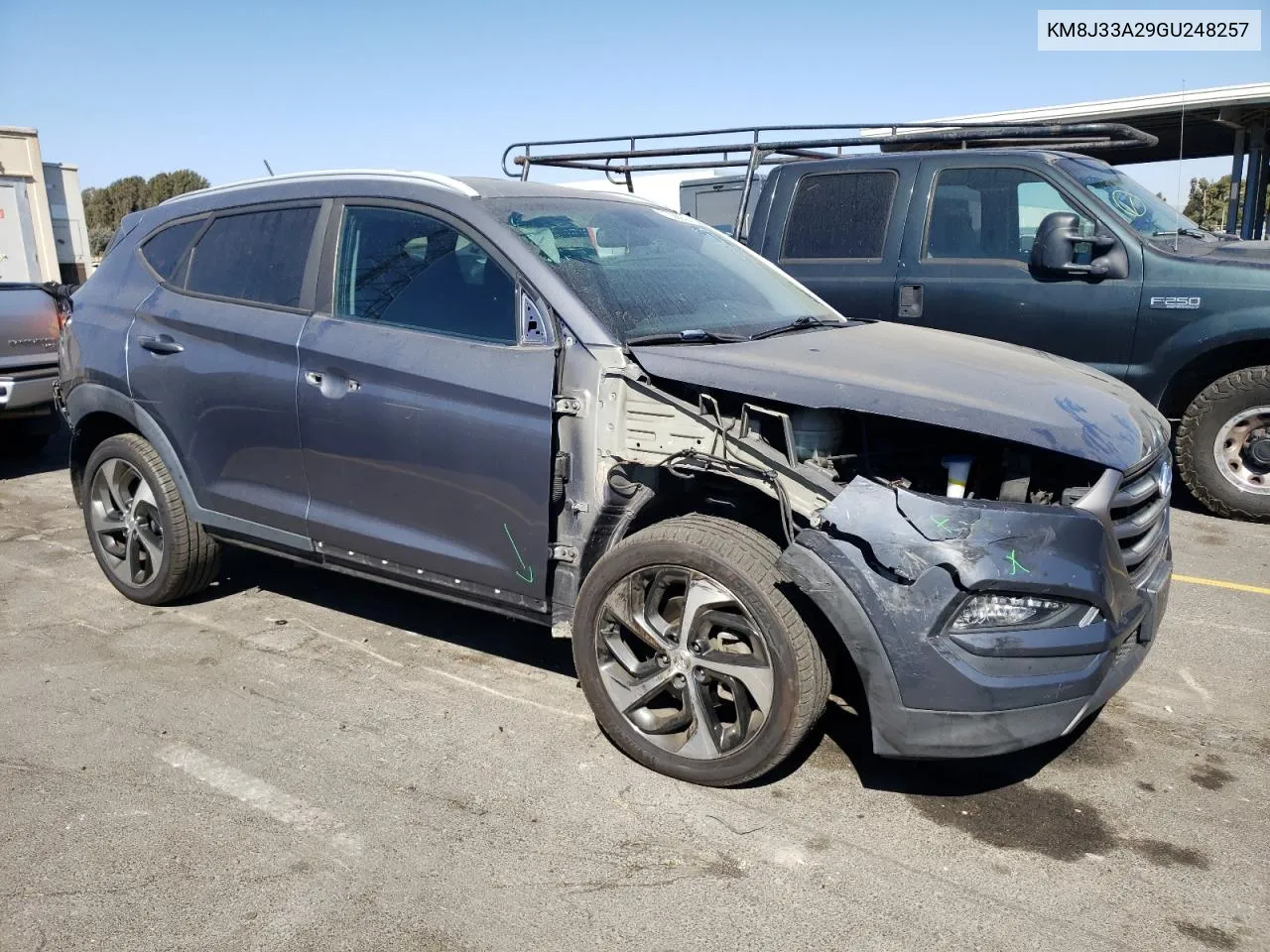 2016 Hyundai Tucson Limited VIN: KM8J33A29GU248257 Lot: 73685594