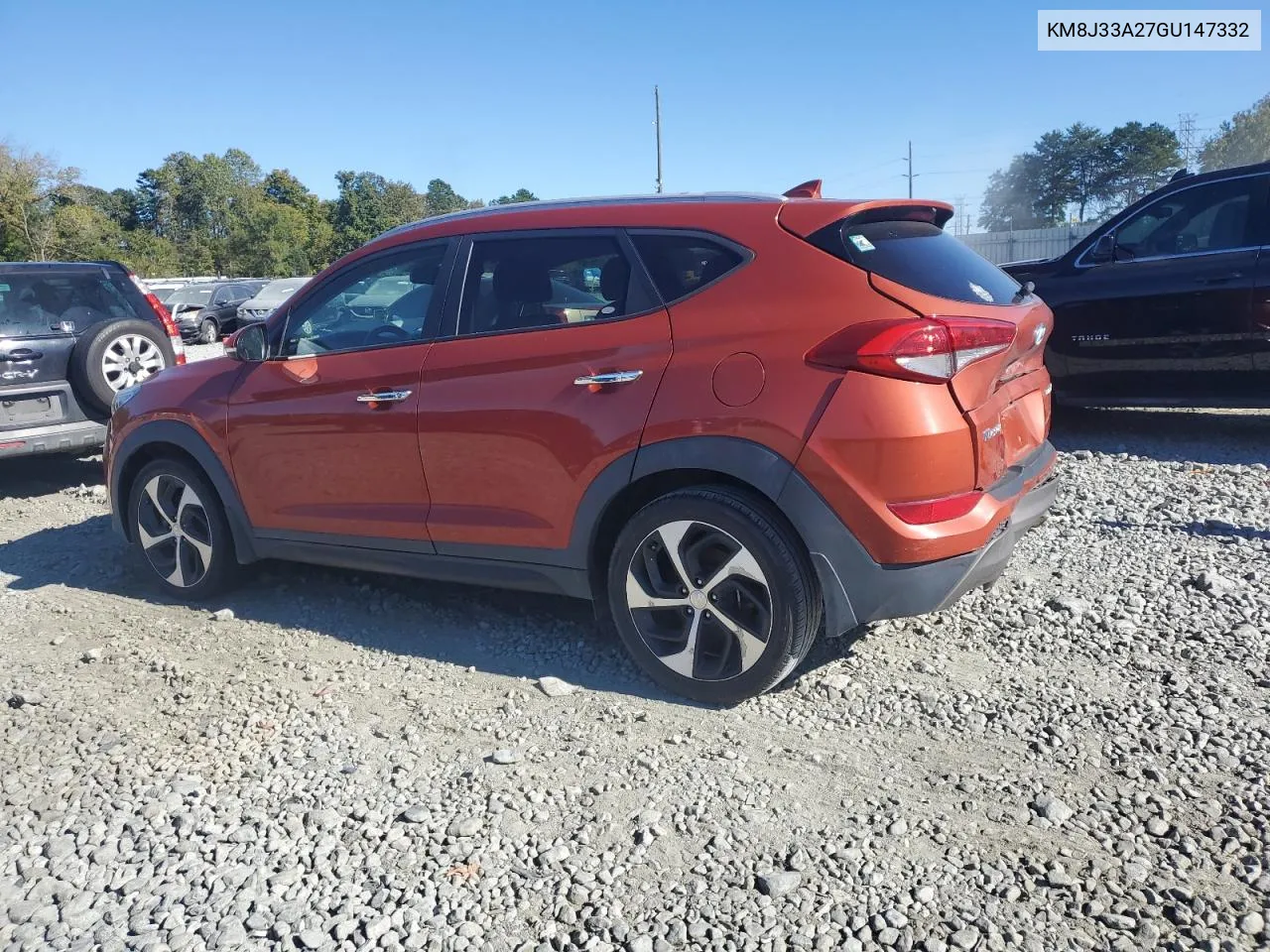 2016 Hyundai Tucson Limited VIN: KM8J33A27GU147332 Lot: 73755354