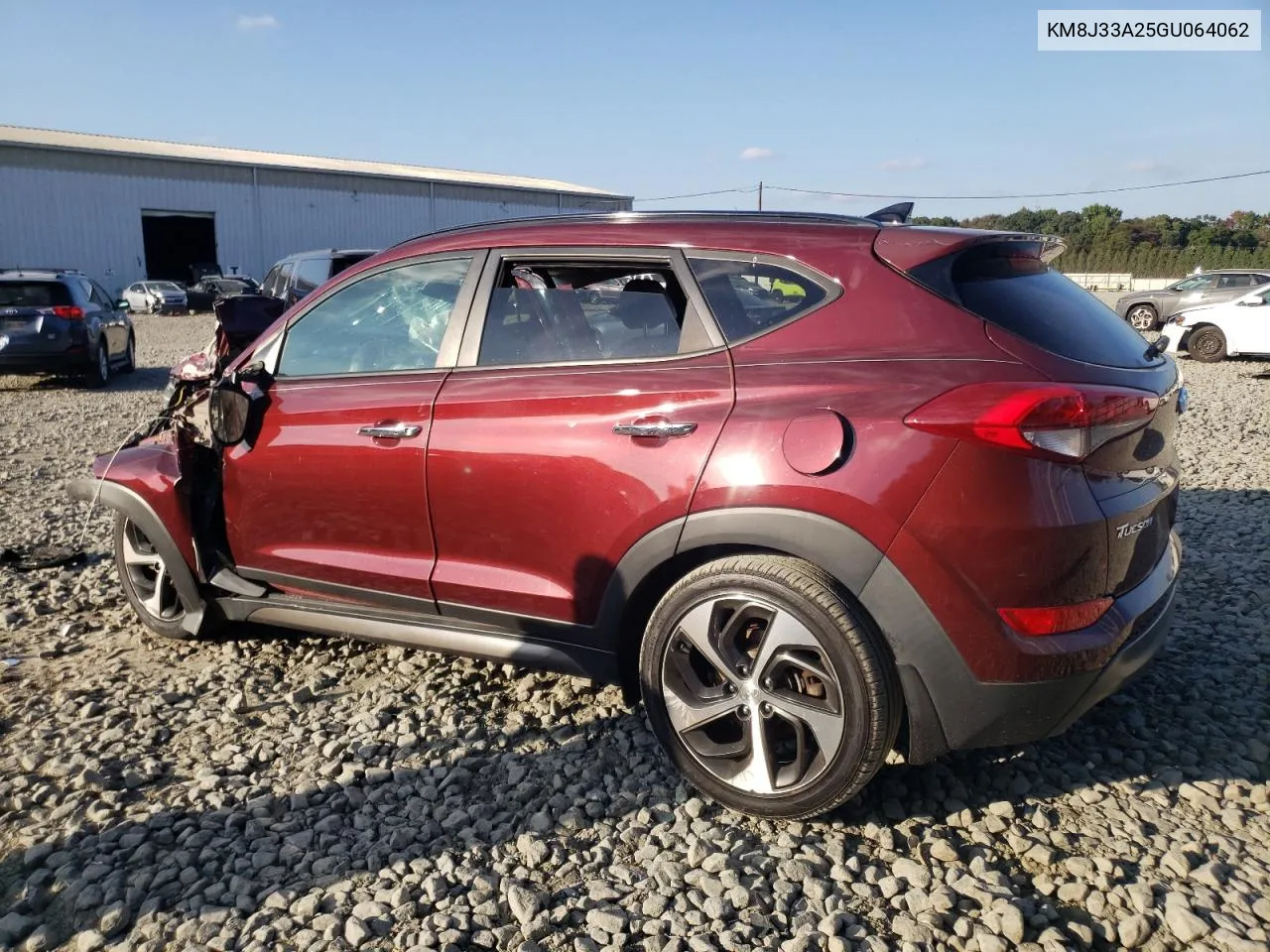 2016 Hyundai Tucson Limited VIN: KM8J33A25GU064062 Lot: 74260454