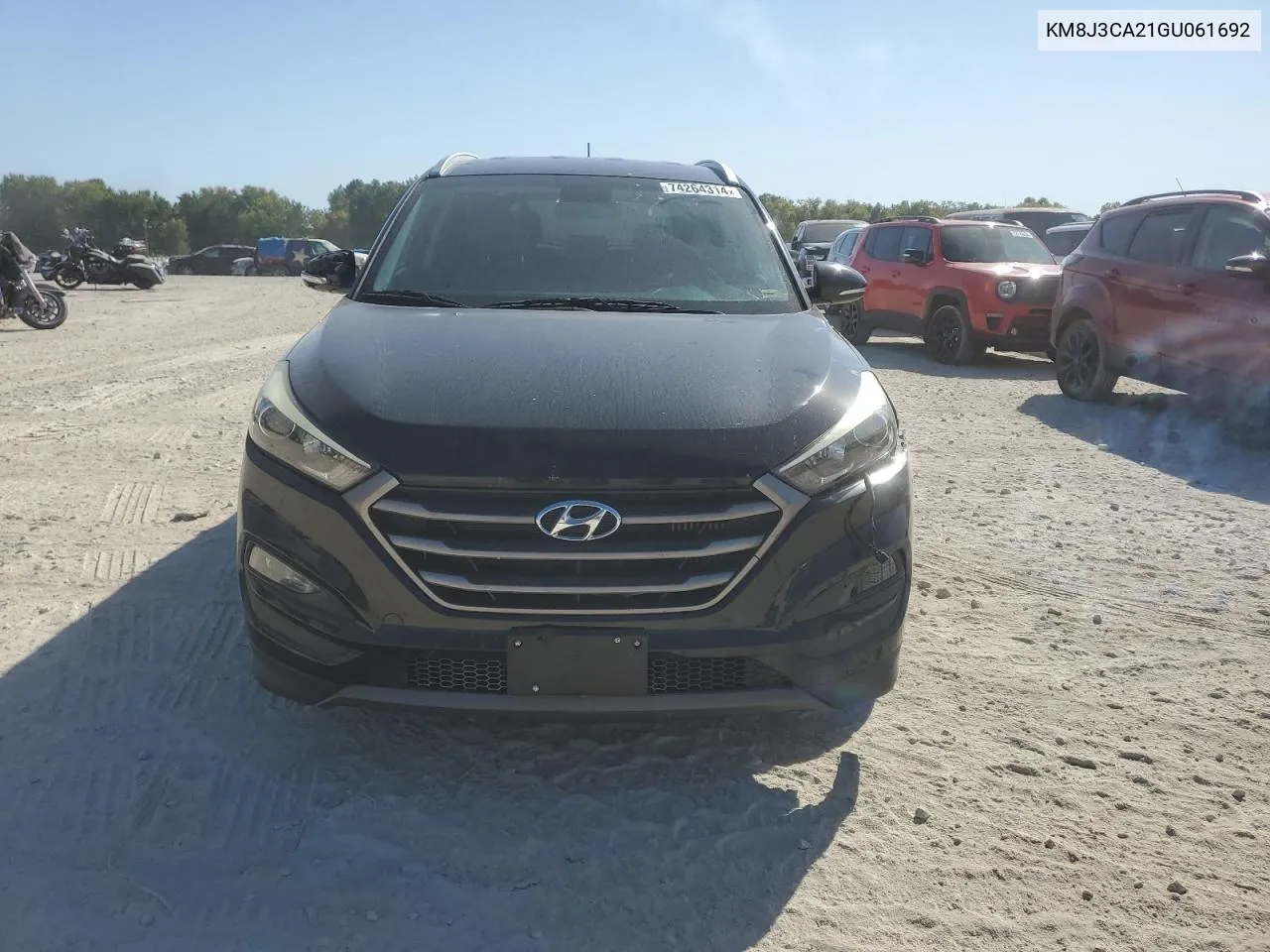 2016 Hyundai Tucson Limited VIN: KM8J3CA21GU061692 Lot: 74264314