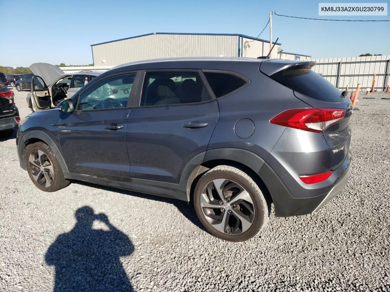 2016 Hyundai Tucson Limited VIN: KM8J33A2XGU230799 Lot: 74575384