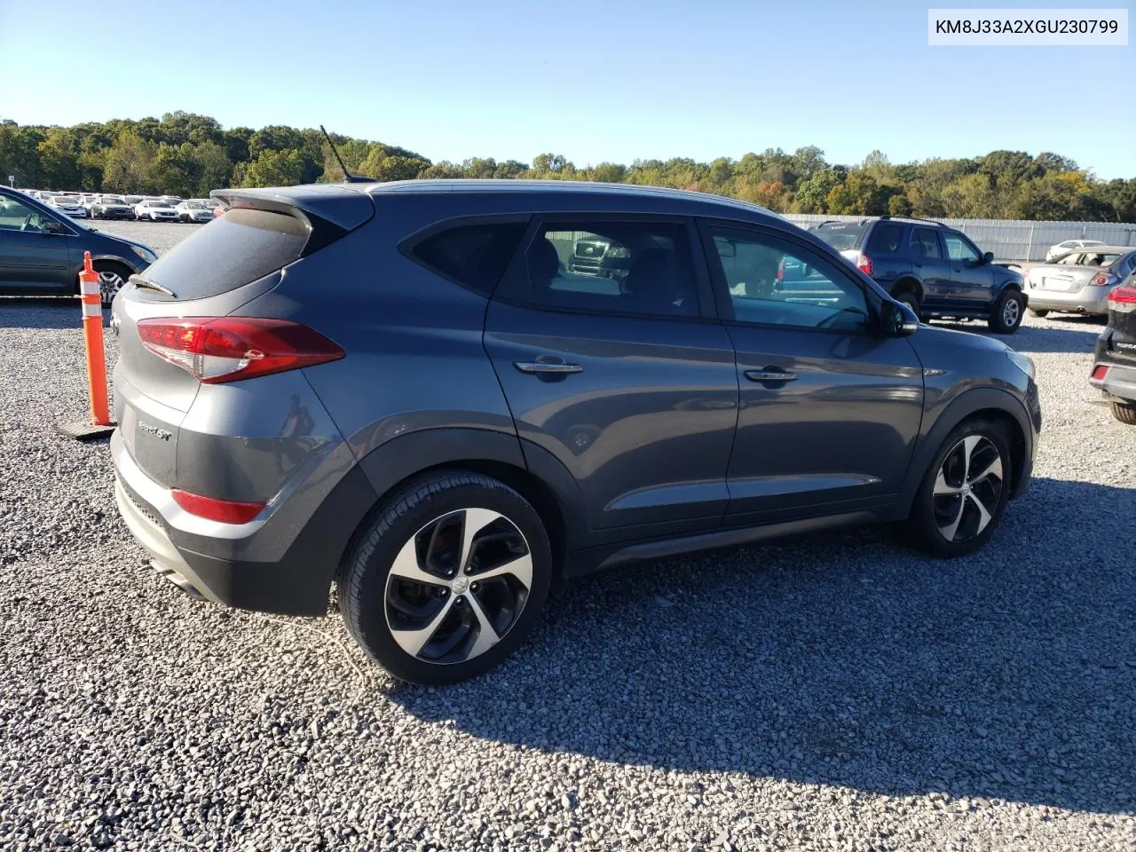 2016 Hyundai Tucson Limited VIN: KM8J33A2XGU230799 Lot: 74575384