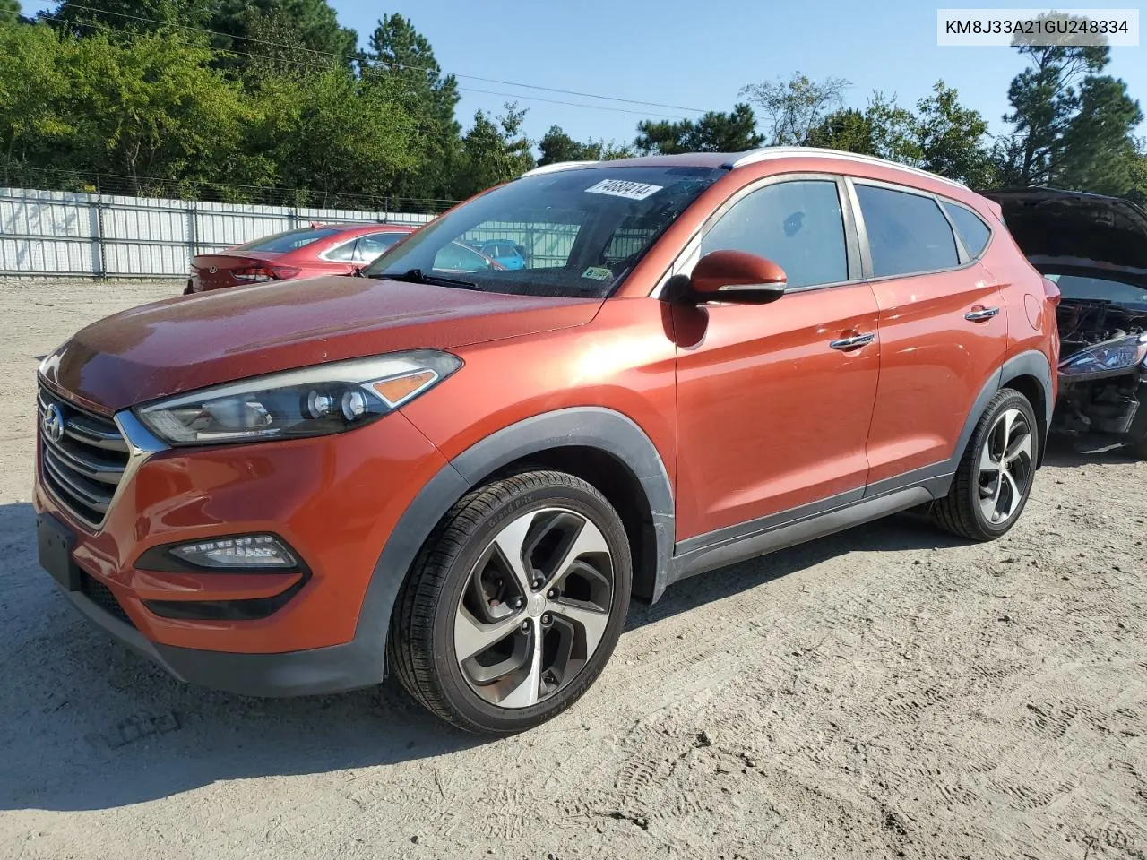 2016 Hyundai Tucson Limited VIN: KM8J33A21GU248334 Lot: 74680414