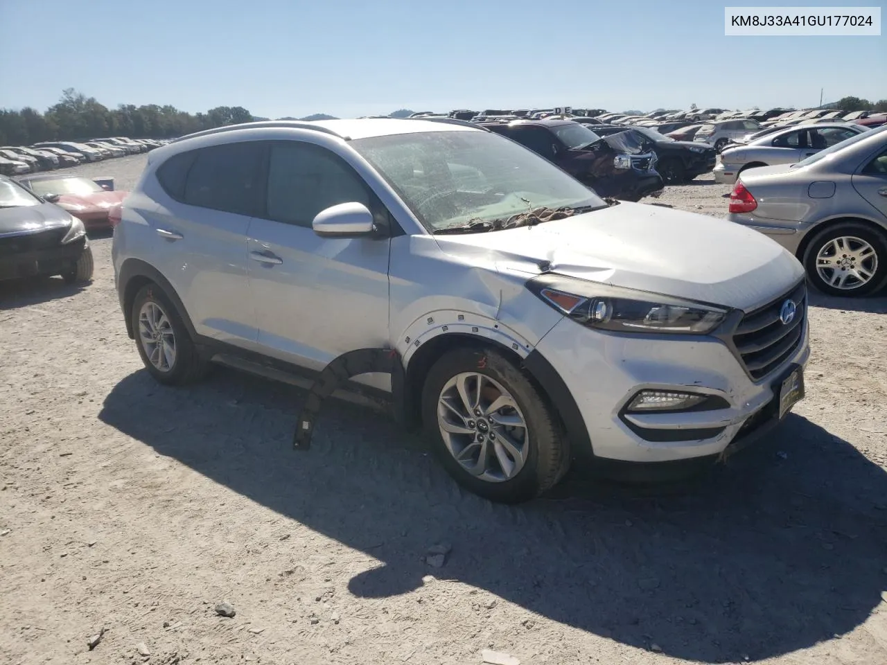 2016 Hyundai Tucson Limited VIN: KM8J33A41GU177024 Lot: 74768064