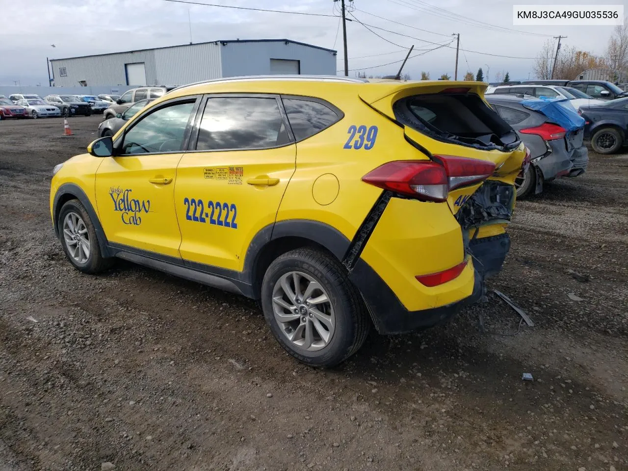 2016 Hyundai Tucson Limited VIN: KM8J3CA49GU035536 Lot: 74899024