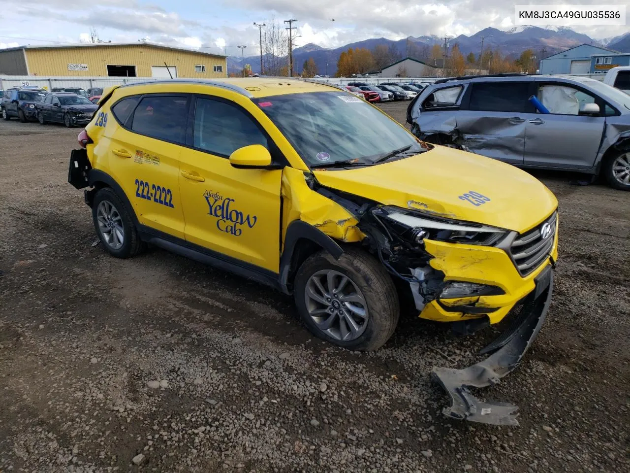 2016 Hyundai Tucson Limited VIN: KM8J3CA49GU035536 Lot: 74899024