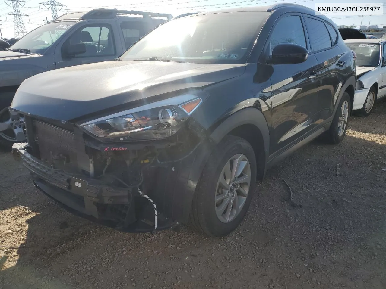 2016 Hyundai Tucson Limited VIN: KM8J3CA43GU258977 Lot: 74984264