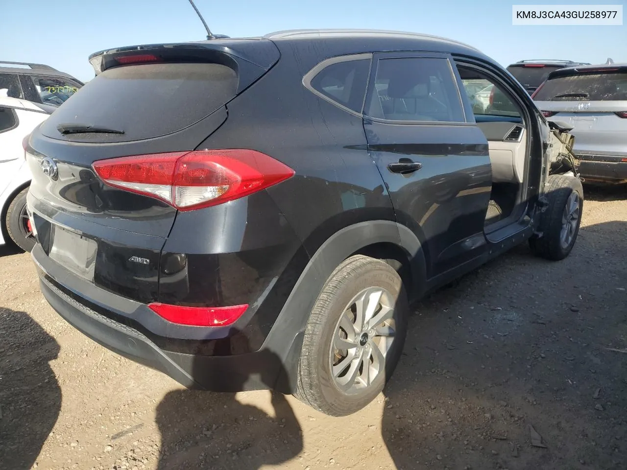 2016 Hyundai Tucson Limited VIN: KM8J3CA43GU258977 Lot: 74984264