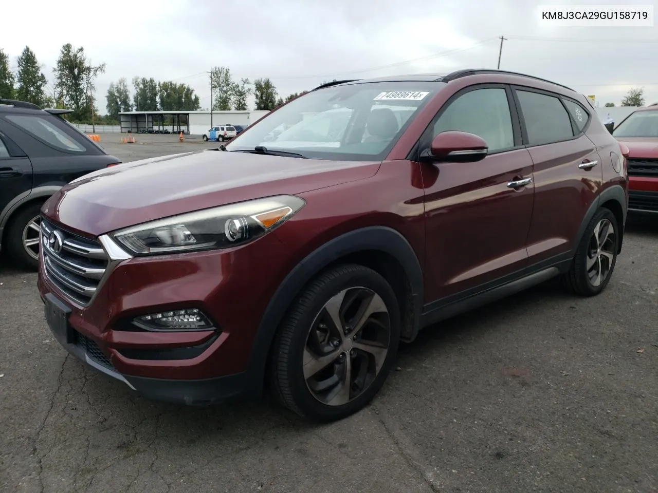 2016 Hyundai Tucson Limited VIN: KM8J3CA29GU158719 Lot: 74989614