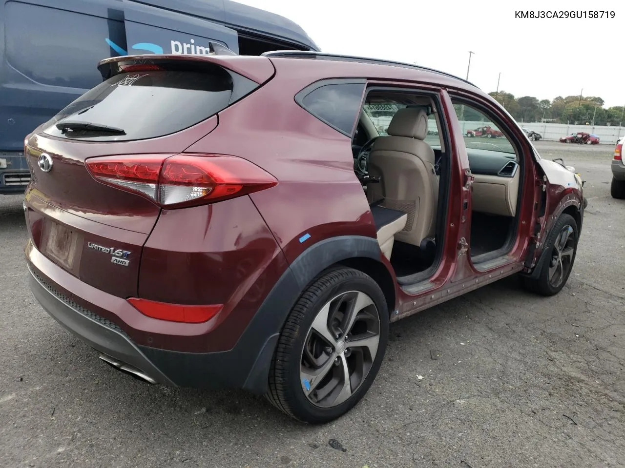 2016 Hyundai Tucson Limited VIN: KM8J3CA29GU158719 Lot: 74989614