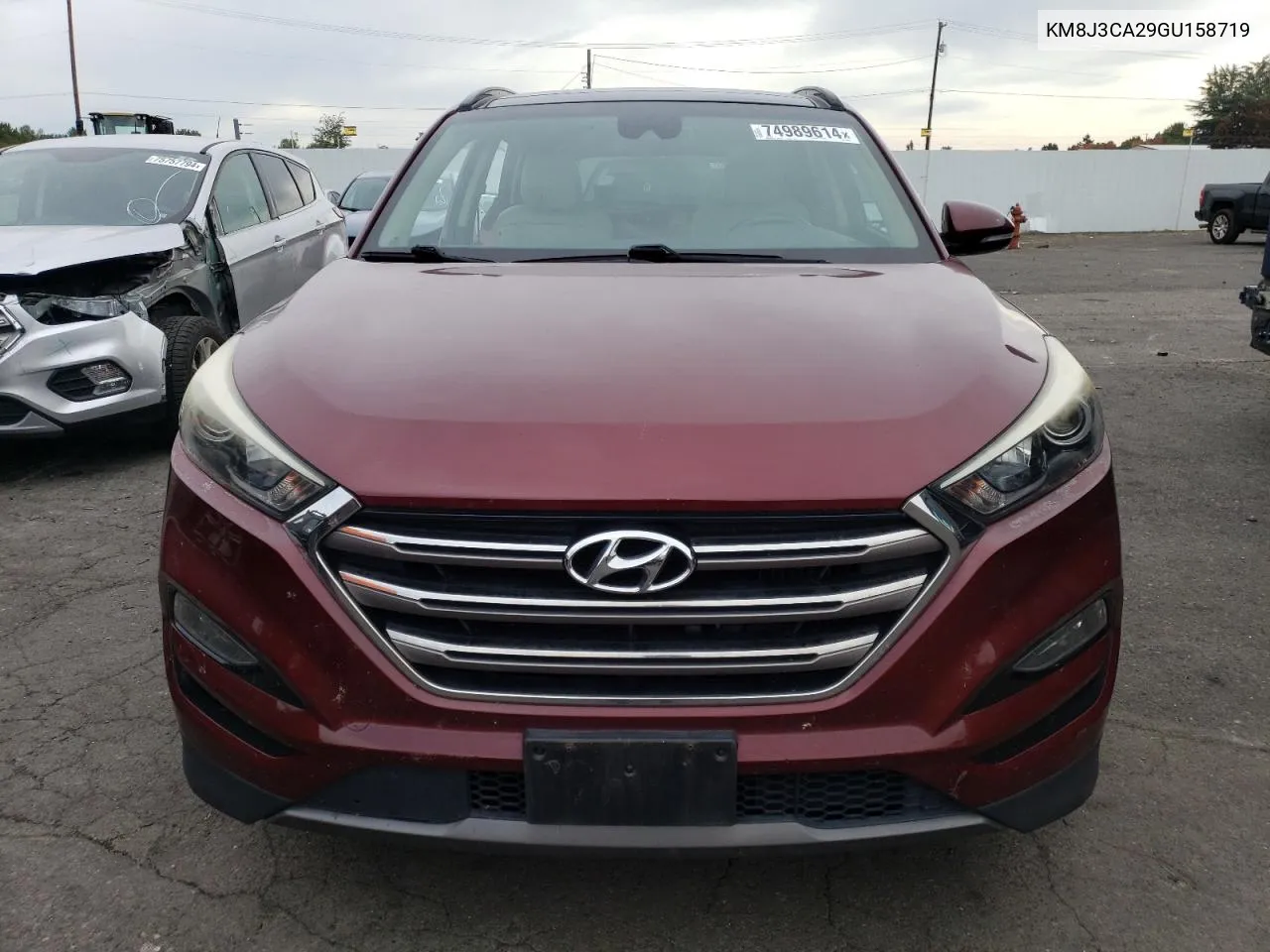 2016 Hyundai Tucson Limited VIN: KM8J3CA29GU158719 Lot: 74989614