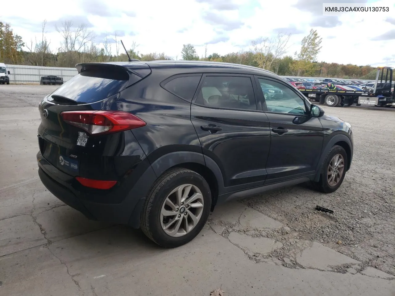 2016 Hyundai Tucson Limited VIN: KM8J3CA4XGU130753 Lot: 75123374