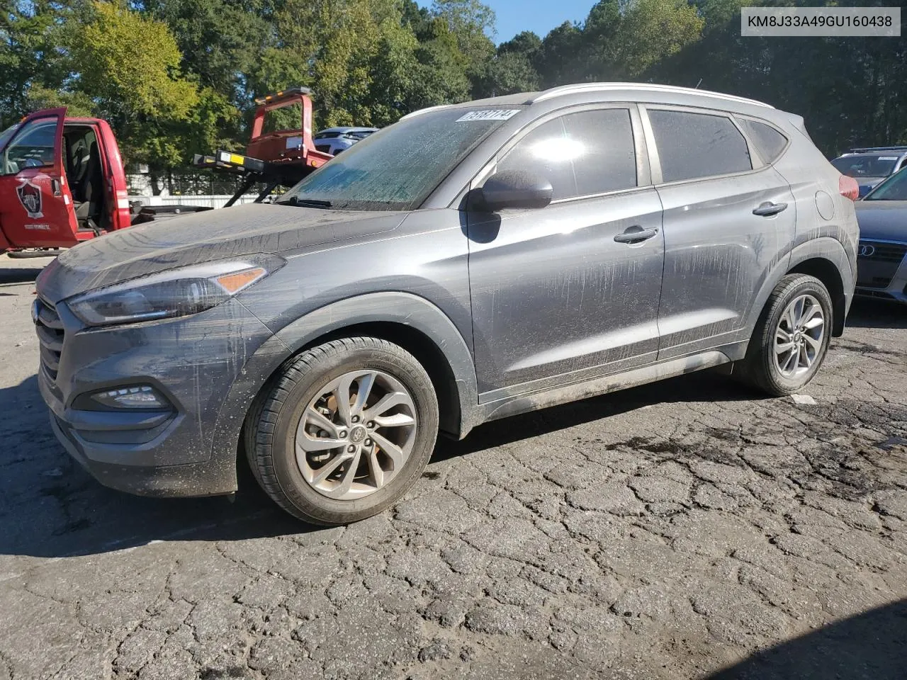 2016 Hyundai Tucson Limited VIN: KM8J33A49GU160438 Lot: 75187174