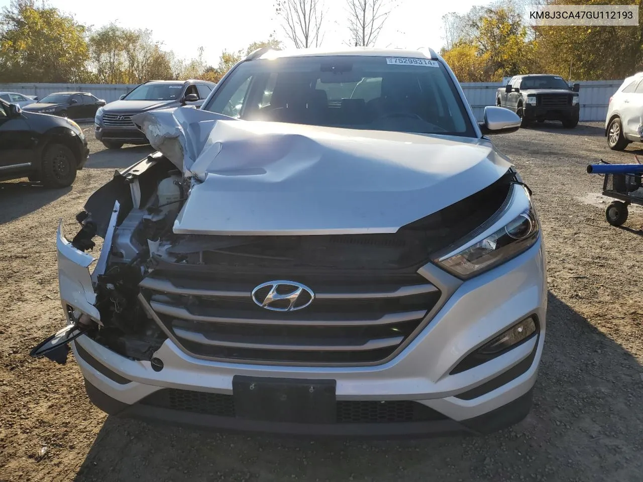 2016 Hyundai Tucson Limited VIN: KM8J3CA47GU112193 Lot: 75299314