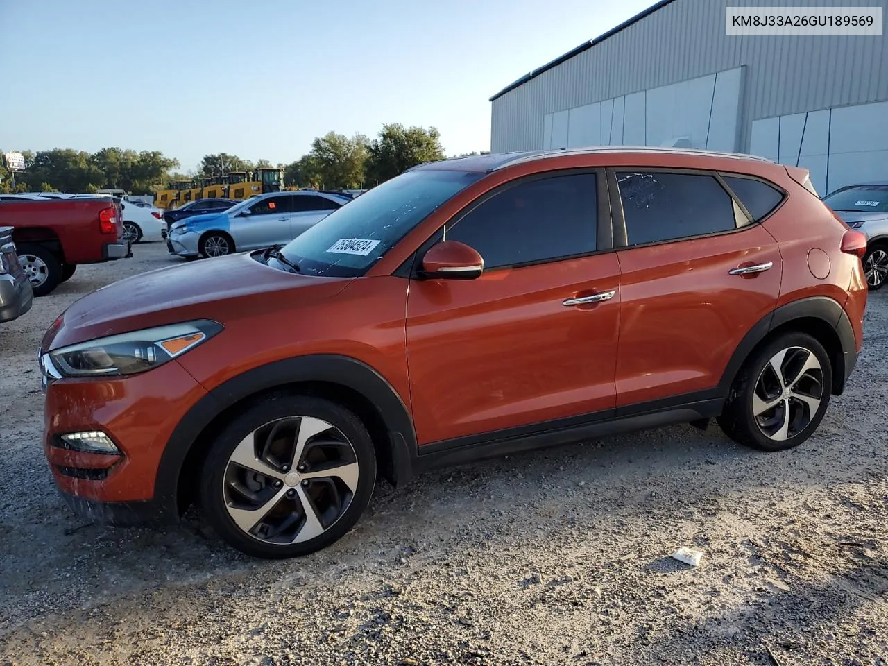 2016 Hyundai Tucson Limited VIN: KM8J33A26GU189569 Lot: 75304524