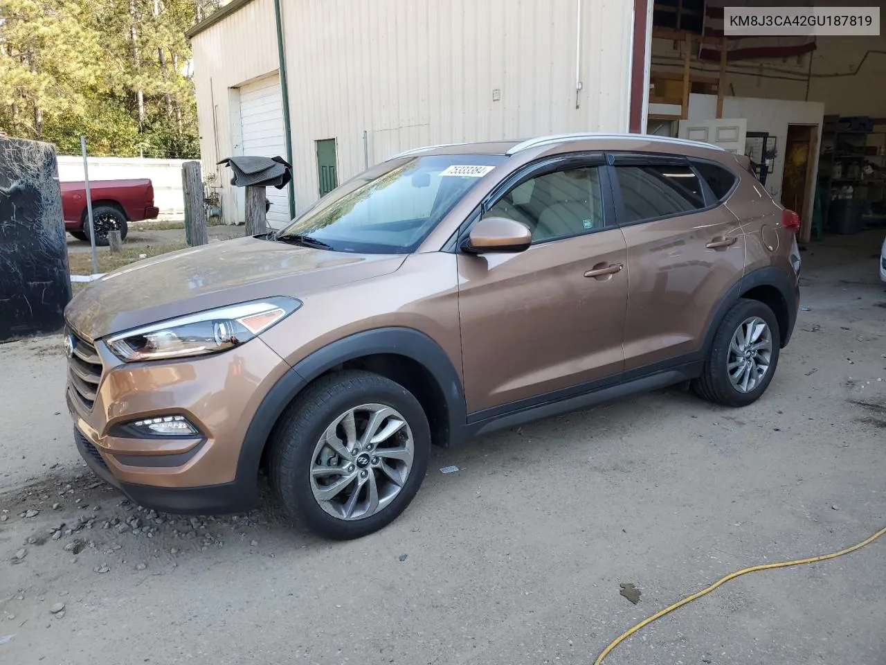 2016 Hyundai Tucson Limited VIN: KM8J3CA42GU187819 Lot: 75333384