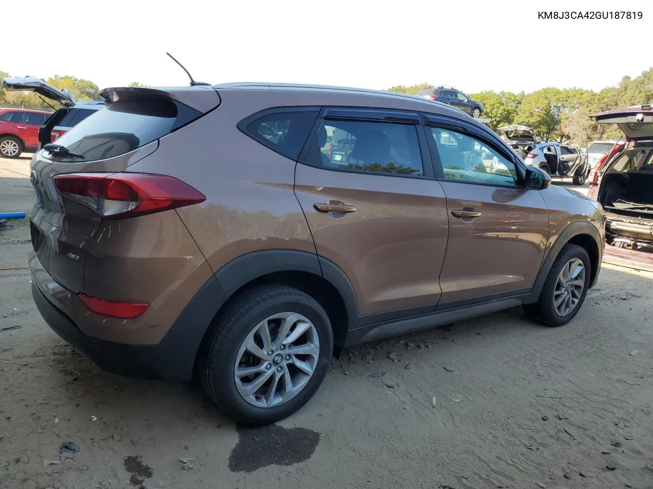 2016 Hyundai Tucson Limited VIN: KM8J3CA42GU187819 Lot: 75333384